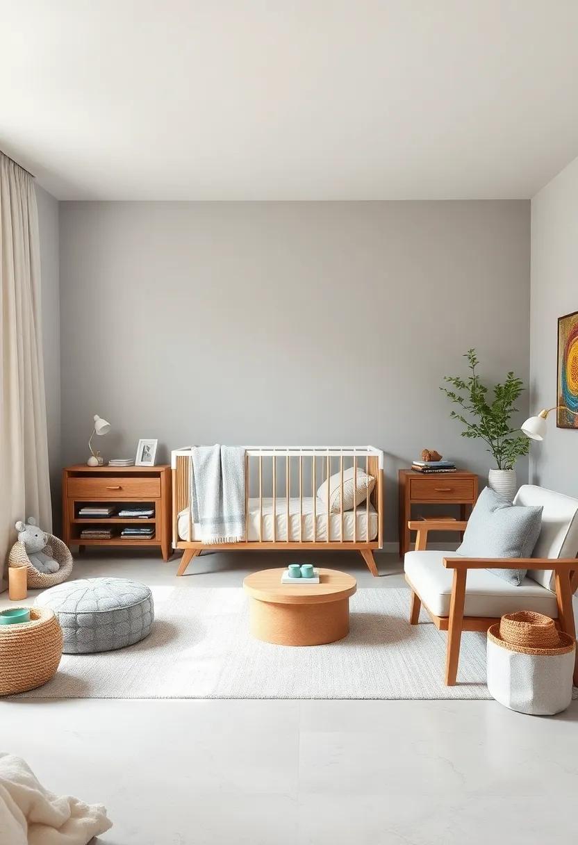 Embrace Minimalism: Create a tranquil ⁤atmosphere with⁣ light ​grey walls, ⁤accented by simple wooden furniture for a minimalist yet⁢ chic aesthetic