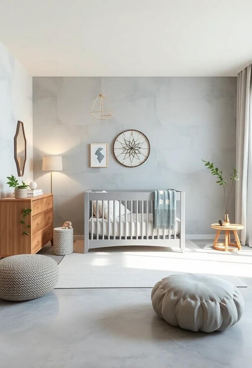 Statement Crib: Choose⁤ a​ light grey crib with unique detailing that‍ serves as the focal point of ‌the ‍room, blending style with ​functionality