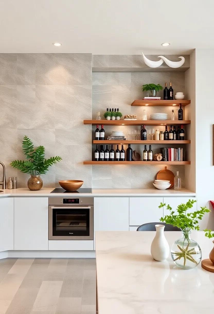 Built-in Niche Shelving: Carve out a ‌niche in your wall for⁣ built-in shelves,⁤ creating a seamless⁤ and stylish way to store wine ⁤bottles or cookbooks without taking up floor space