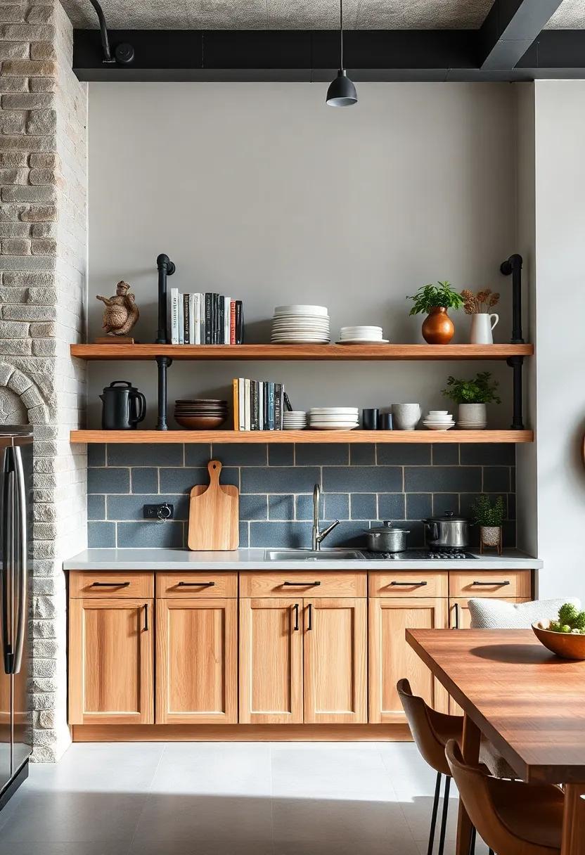 Industrial Pipe ‌Shelving:‍ Use metal pipes and reclaimed wood to ⁢create an industrial ‌vibe,perfect for showcasing cookbooks and rustic kitchenware