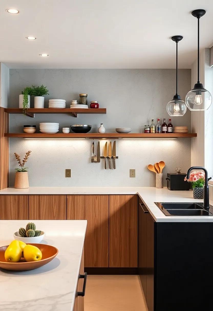 Magnetic Knife ⁣Strip: Free up counter space by using a magnetic strip on the wall to hold knives, allowing for easy access and​ providing a⁣ modern, minimalist aesthetic