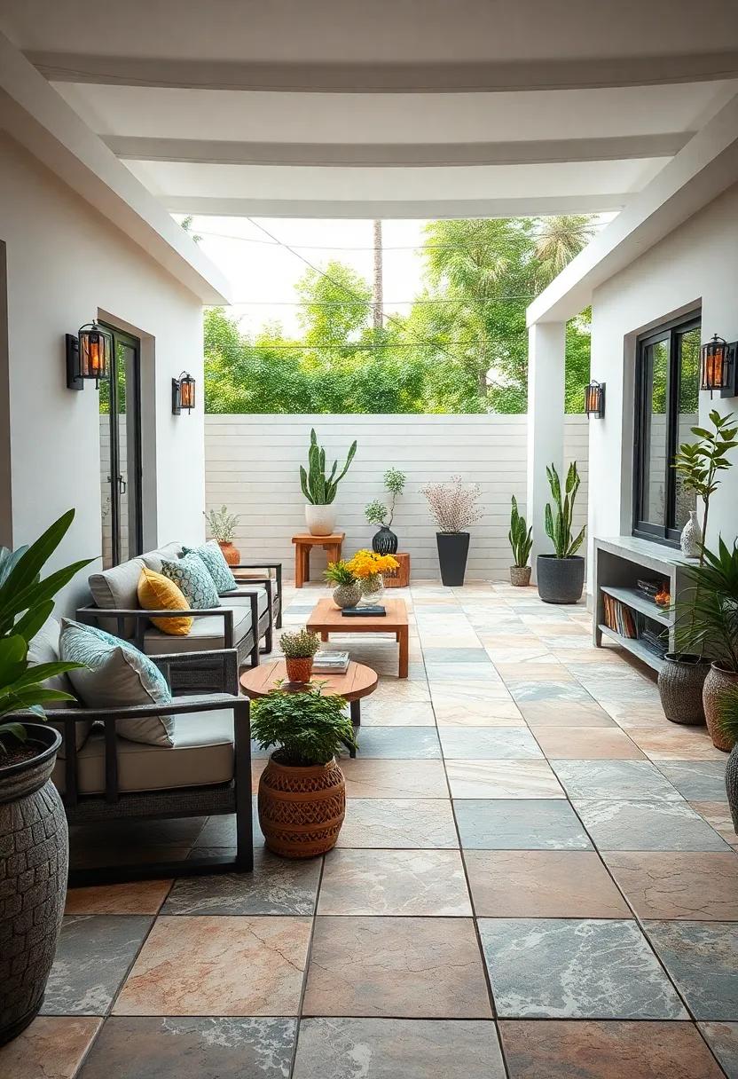 Mix and match various natural stone tiles to ‍create intricate patterns, adding character ⁣and a unique touch to your‍ outdoor flooring