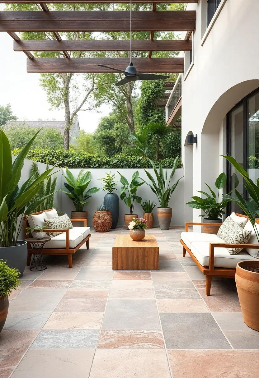 Incorporate handcrafted stone ‍tiles for a unique texture ⁢and ⁢artisanal⁢ quality, making your patio‍ both a functional ​and⁢ artistic space