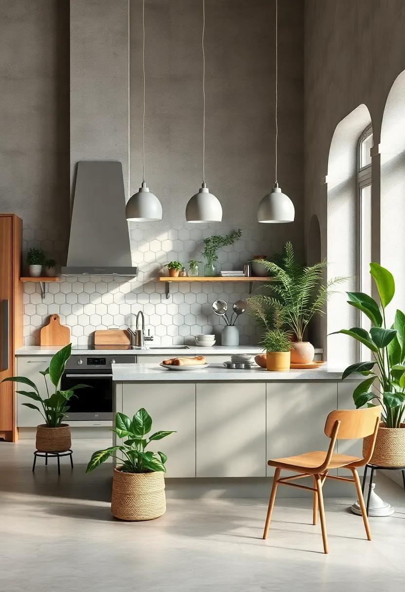 Indoor plants:⁢ Greenery plays a vital role,bringing life and freshness while improving ​air quality in the kitchen