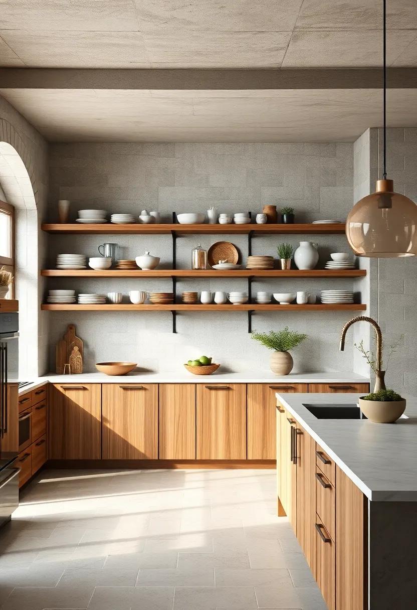 Open ​shelving: displaying ceramic dishes and glassware on open shelves‌ adds‍ character and encourages personalization
