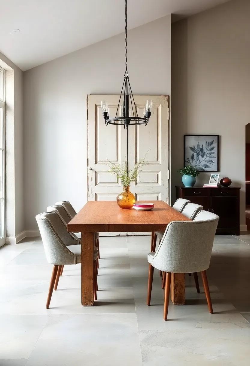 Create a bold statement ⁣piece by ⁣upcycling a⁤ vintage door into ‌a ⁤dining table, ⁤complete‌ with custom legs for added stability