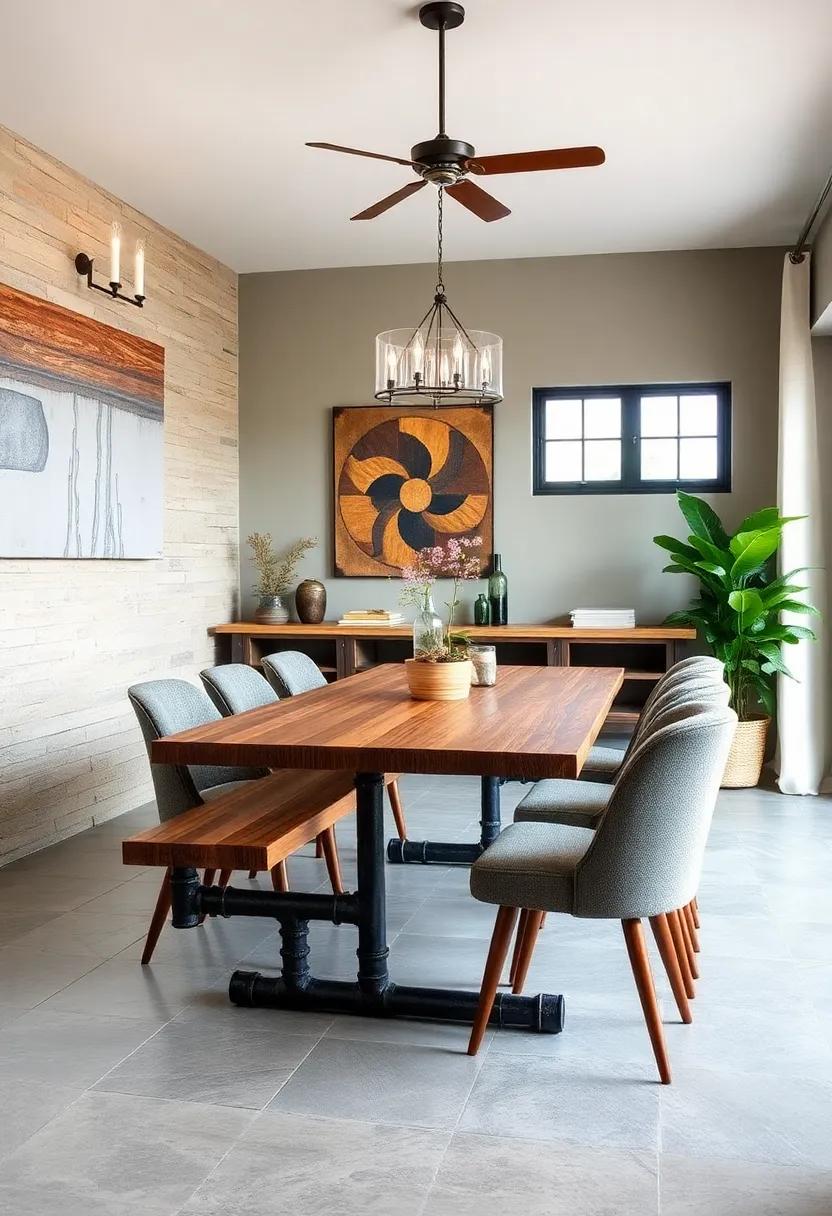 Fashion an ⁣industrial-style dining bench ​using old pipes and reclaimed wood,⁢ providing additional⁢ seating​ with a​ modern ⁢flair