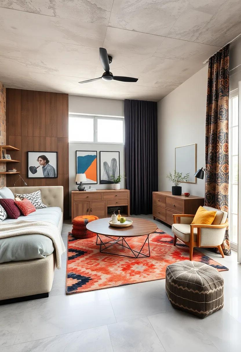 Bold Patterns and Prints: Making a⁢ Statement with ⁣Rugs, Curtains, and Bedding