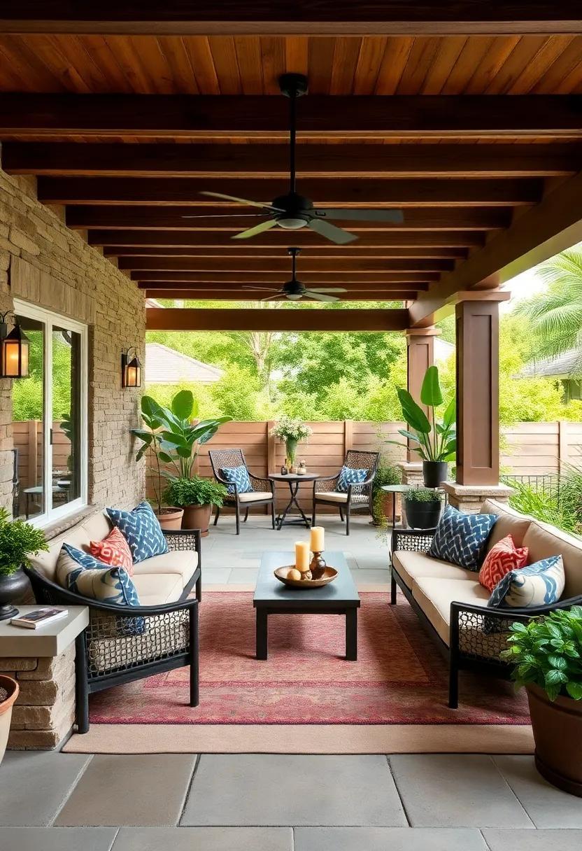 28 Inspiring Patios with Built-In Seating for Your Outdoor Oasis
