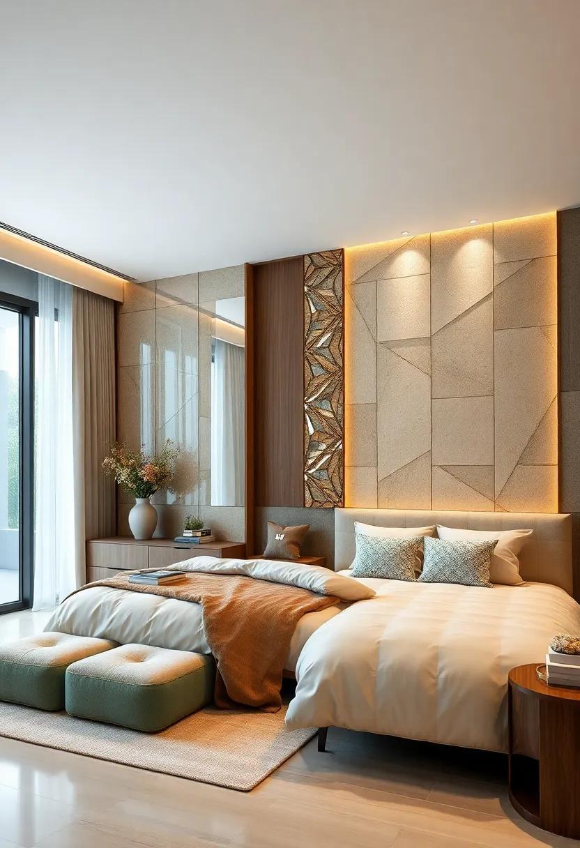 27 Inspiring Ideas for Stunning Bedroom Accent Walls with Glass Panels