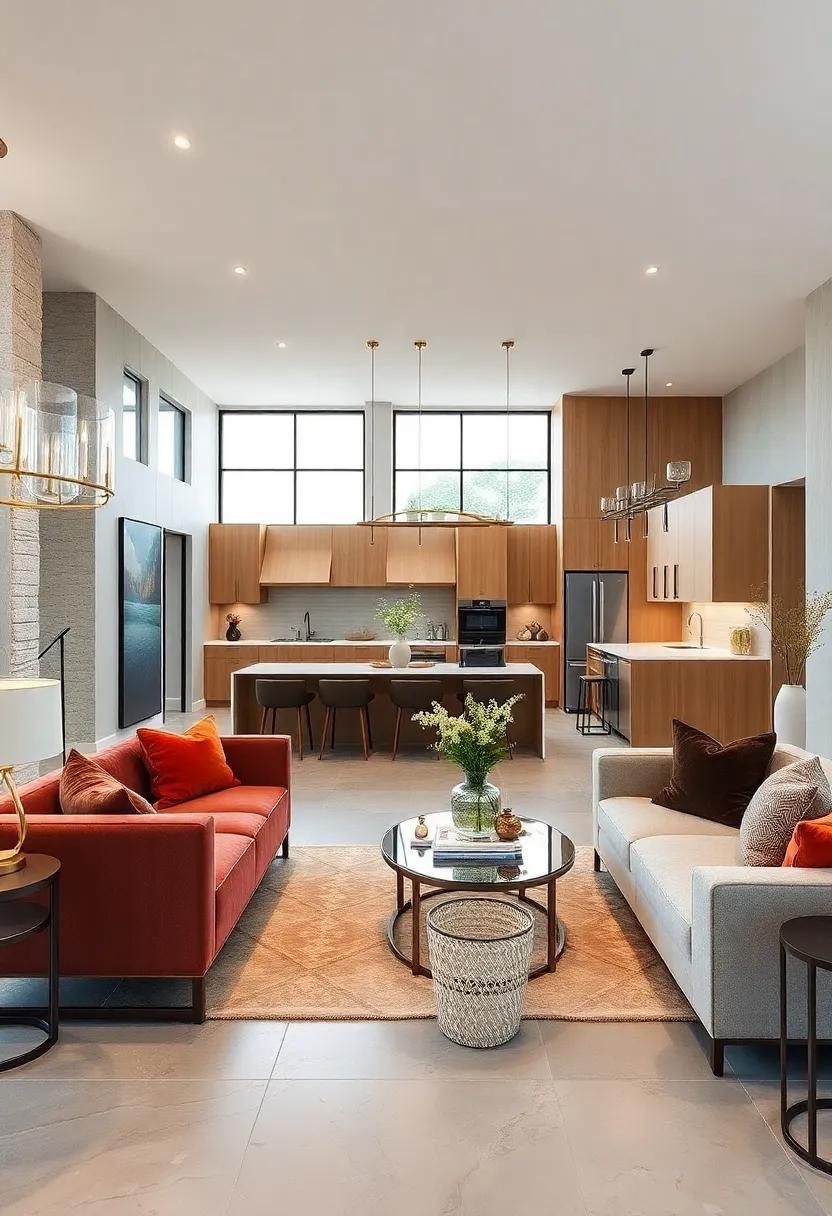 25 Inspiring Ideas for an Elegant Open Concept Living Room and Kitchen Design