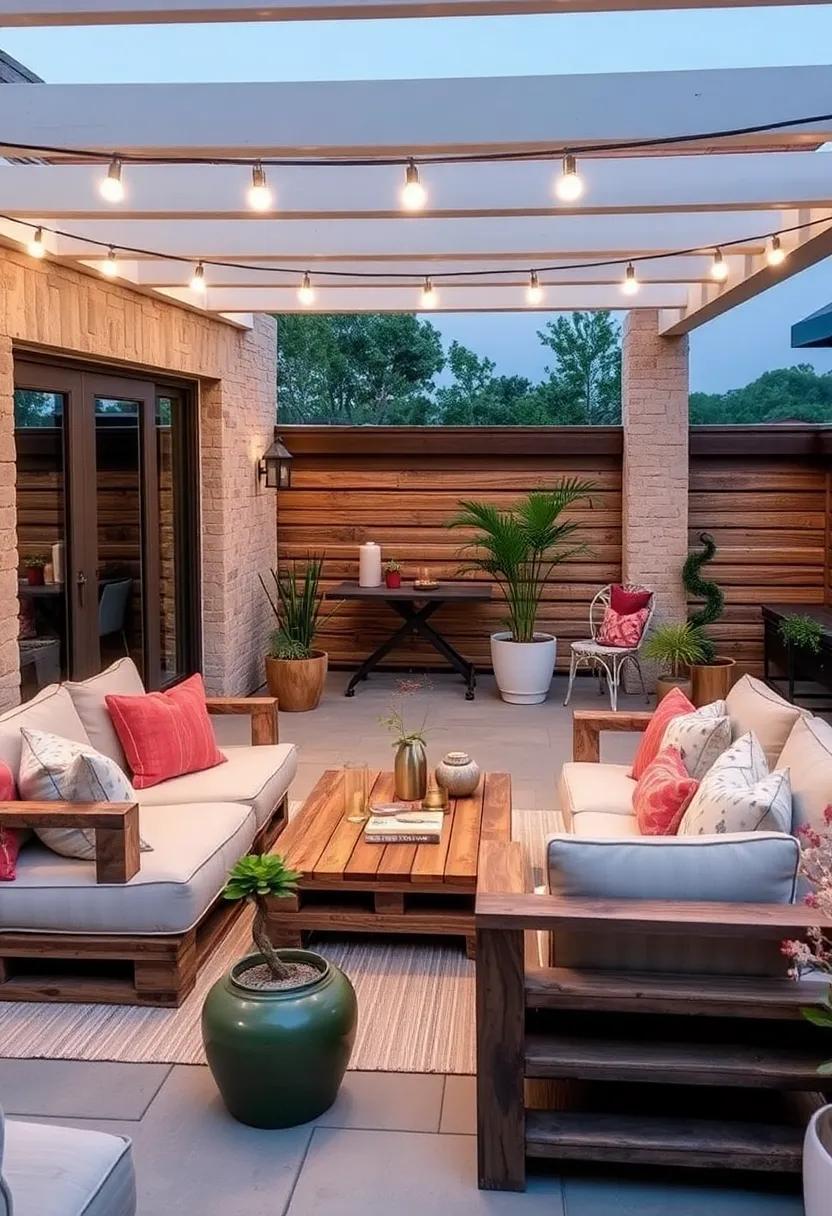 29 Inspiring Patio Lounges Featuring DIY Pallet Furniture for Your Outdoor Retreat