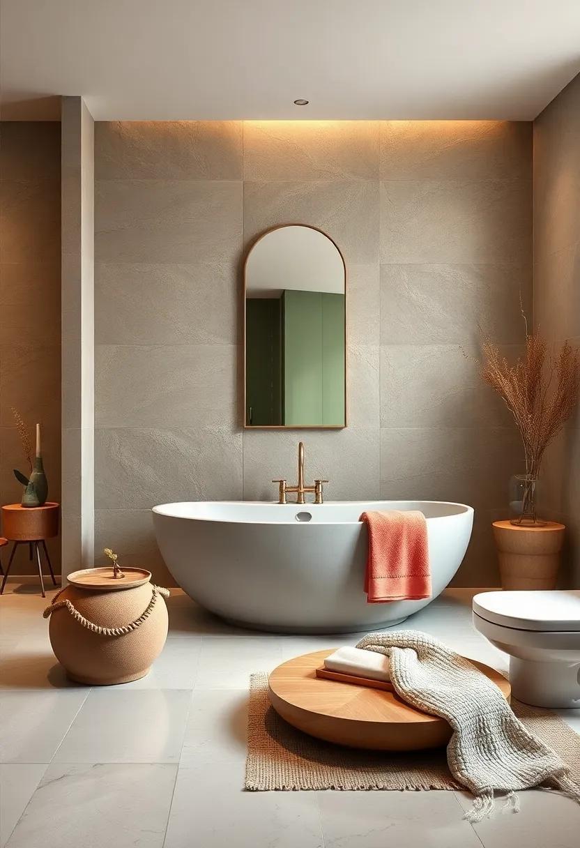 29 Tranquil Zen Bathroom Decor Ideas Featuring Luxurious Soft Textiles