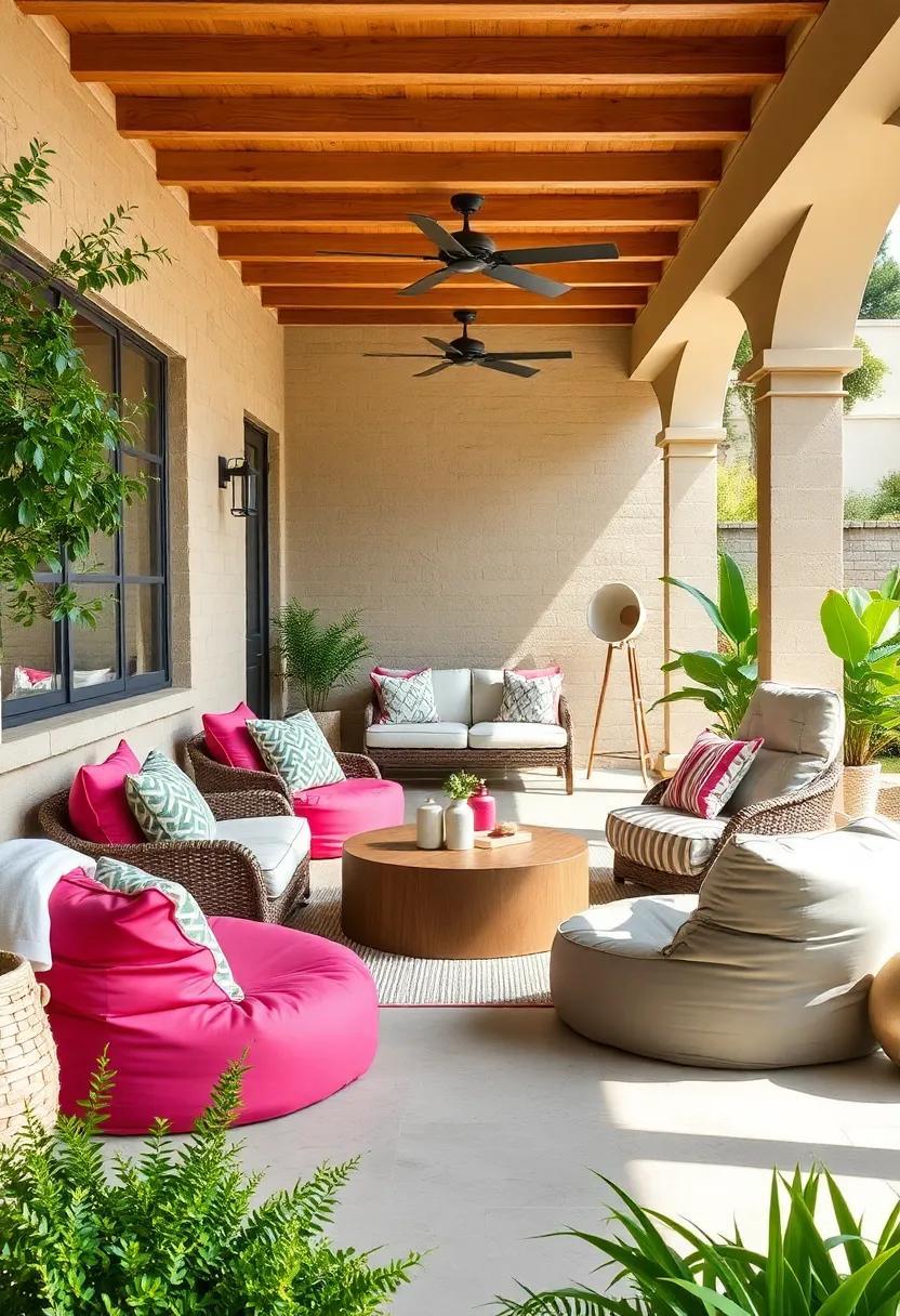 25 Cool Patio Furniture Ideas Featuring Outdoor Bean Bags for Ultimate Relaxation
