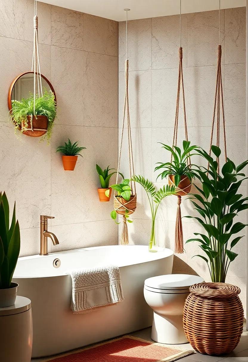 DIY Macrame Planters: Hang macrame⁣ plant⁢ hangers in a sunny corner, displaying ⁣vibrant greenery and adding a touch of bohemian flair to ⁣your decor