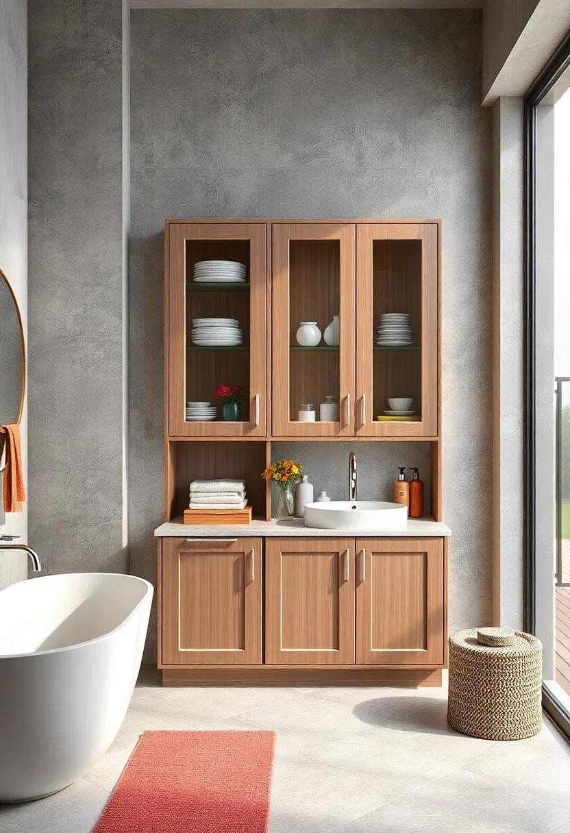 Glass ​Front Cabinets: Select cabinets with‌ glass fronts to display beautiful dishware or‌ bath products while keeping them dust-free