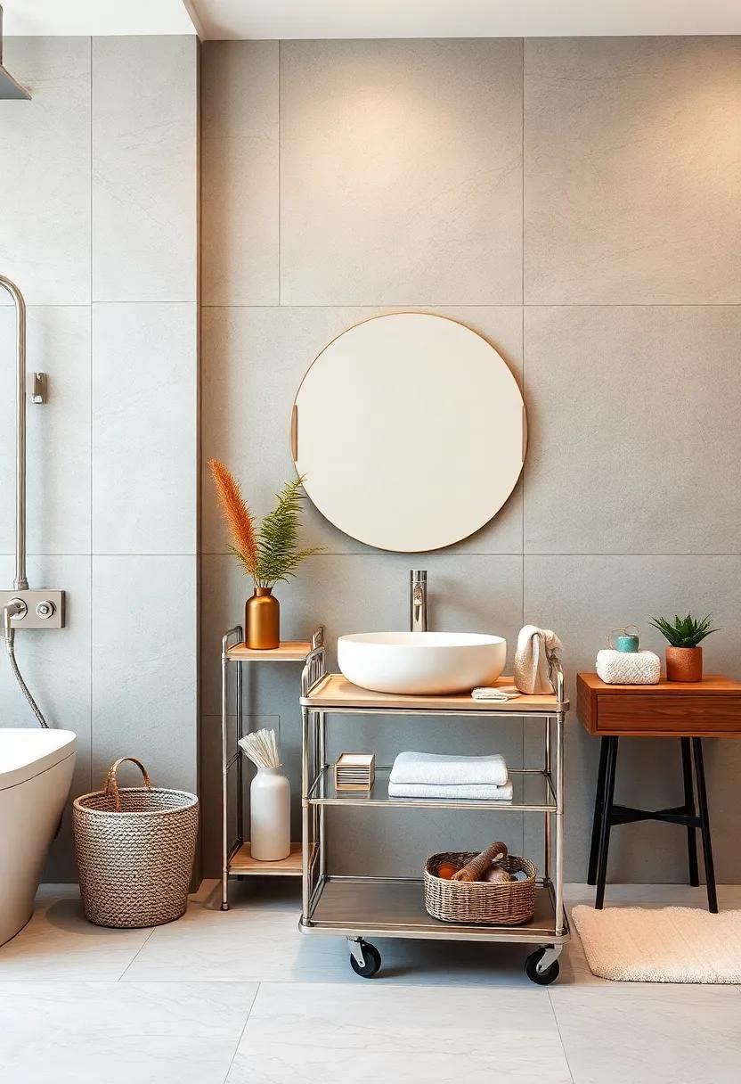 Multi-Tier Carts: Use ​a rolling utility cart for ‍flexible storage options that ⁢can be moved as ‌needed,perfect for tight spaces or infrequent use