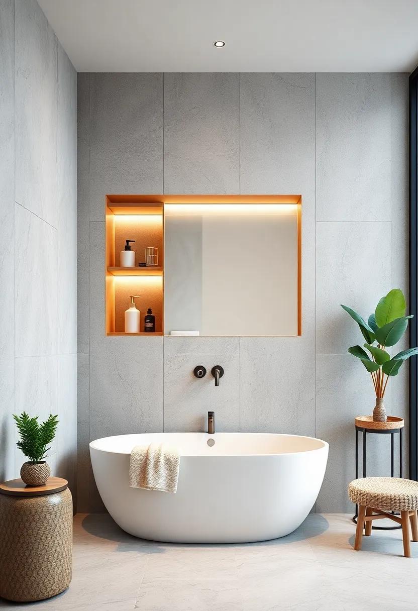 Recessed Shelving: Create recessed shelves within the wall for⁣ an unobtrusive storage option that maintains clean lines and ⁣a contemporary vibe