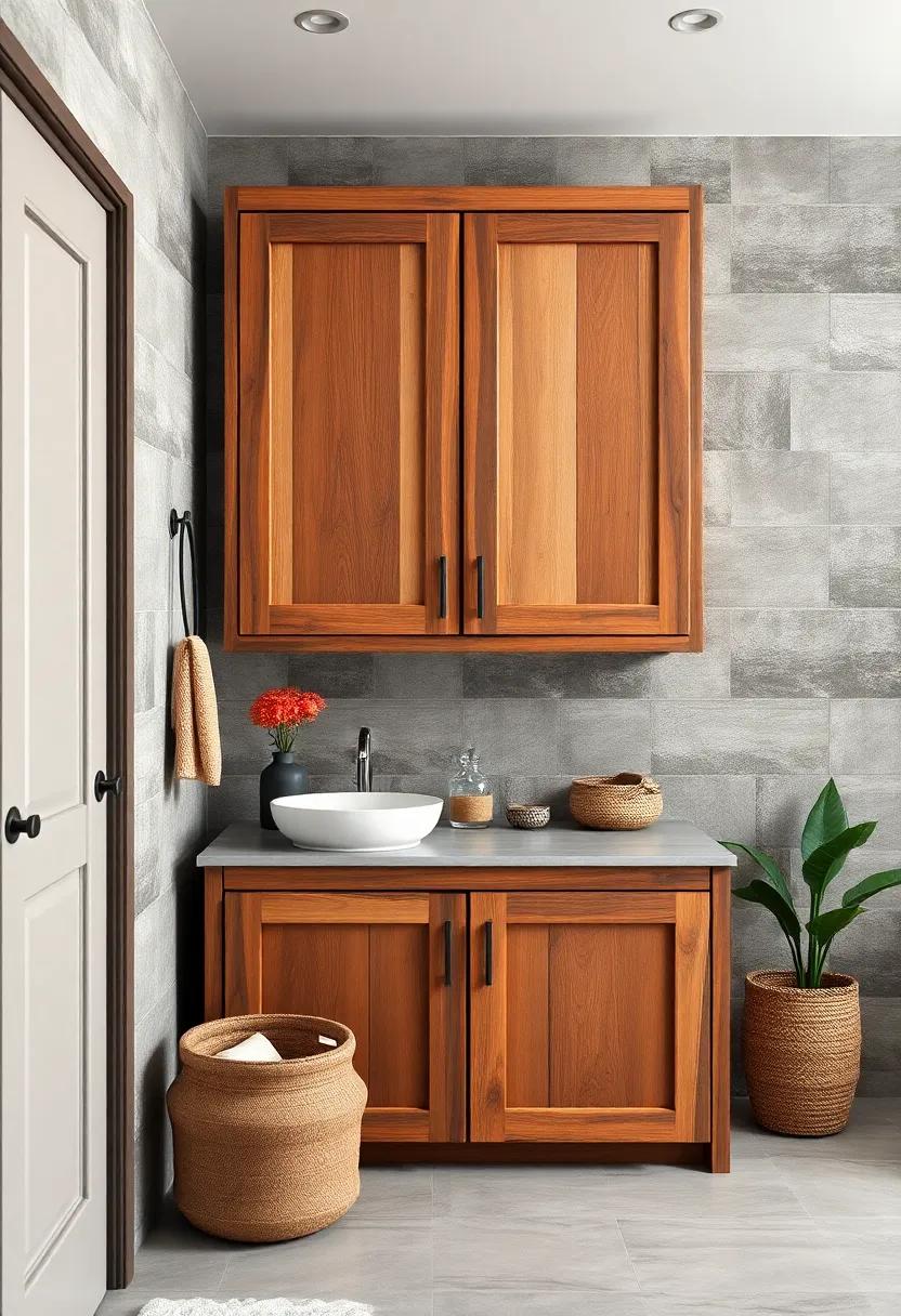 Rustic Wood ​Cabinets: Choose reclaimed wood cabinets to introduce warmth and ⁢rustic charm while providing‌ durable storage solutions