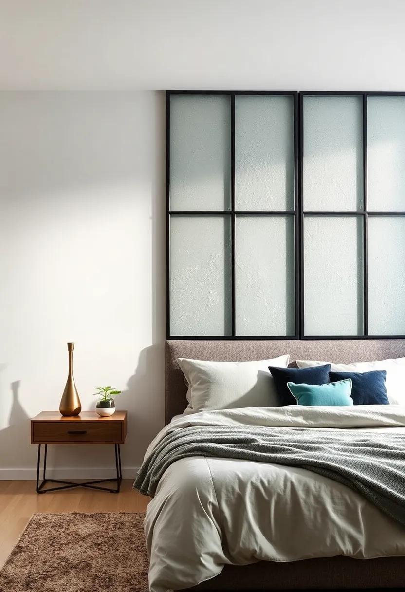 Framed Glass Artwork: Use custom⁣ frames to display glass artworks or ‍photographs, seamlessly blending ‍creativity with functionality⁤ on your bedroom wall