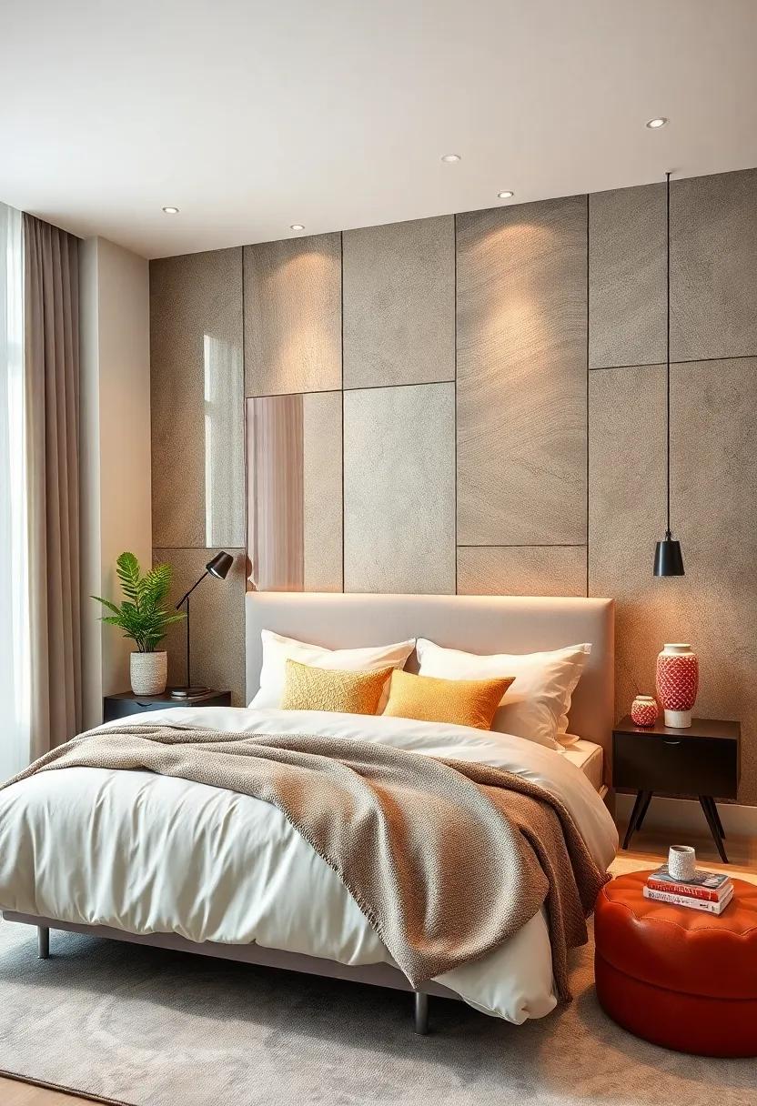 Textured Glass ⁢for Unique Patterns: Incorporate textured glass panels to introduce subtle patterns and​ playful reflections, ‍adding depth to your accent wall