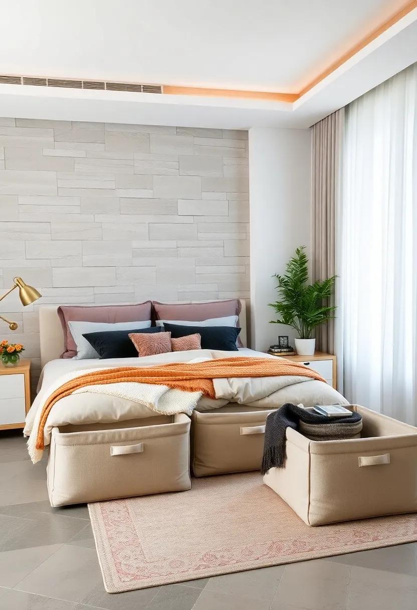 Under-Bed Storage Bins: transform the ‌space under your bed into ‌a treasure trove for oversized comforters and⁢ seasonal clothing, keeping the clutter out of sight