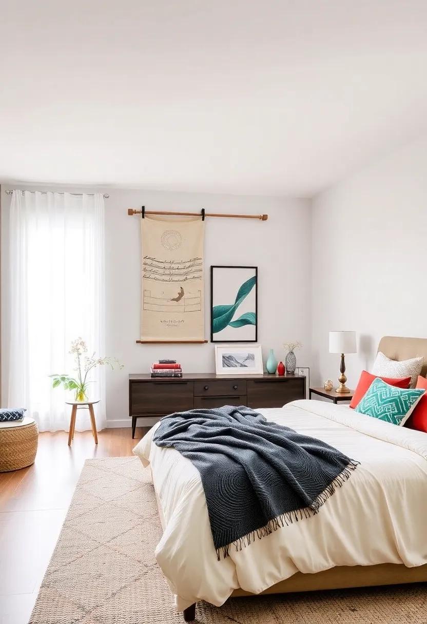 foldable Room Dividers: use⁢ decorative room dividers with built-in shelves to store oversized ‍items‌ while also‍ creating distinct zones within your bedroom