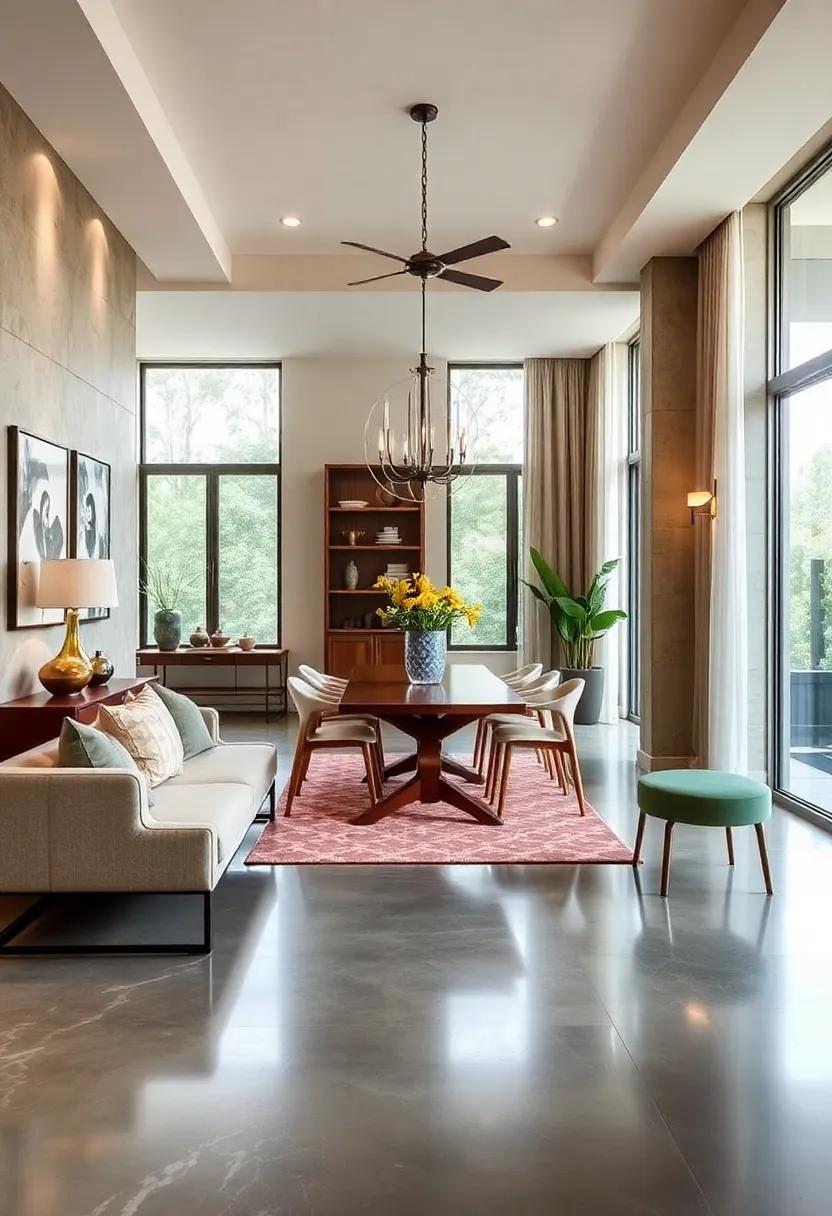 Polished Concrete: A modern industrial edge, polished concrete⁢ can be customized for a unique ‍finish in your​ dining area