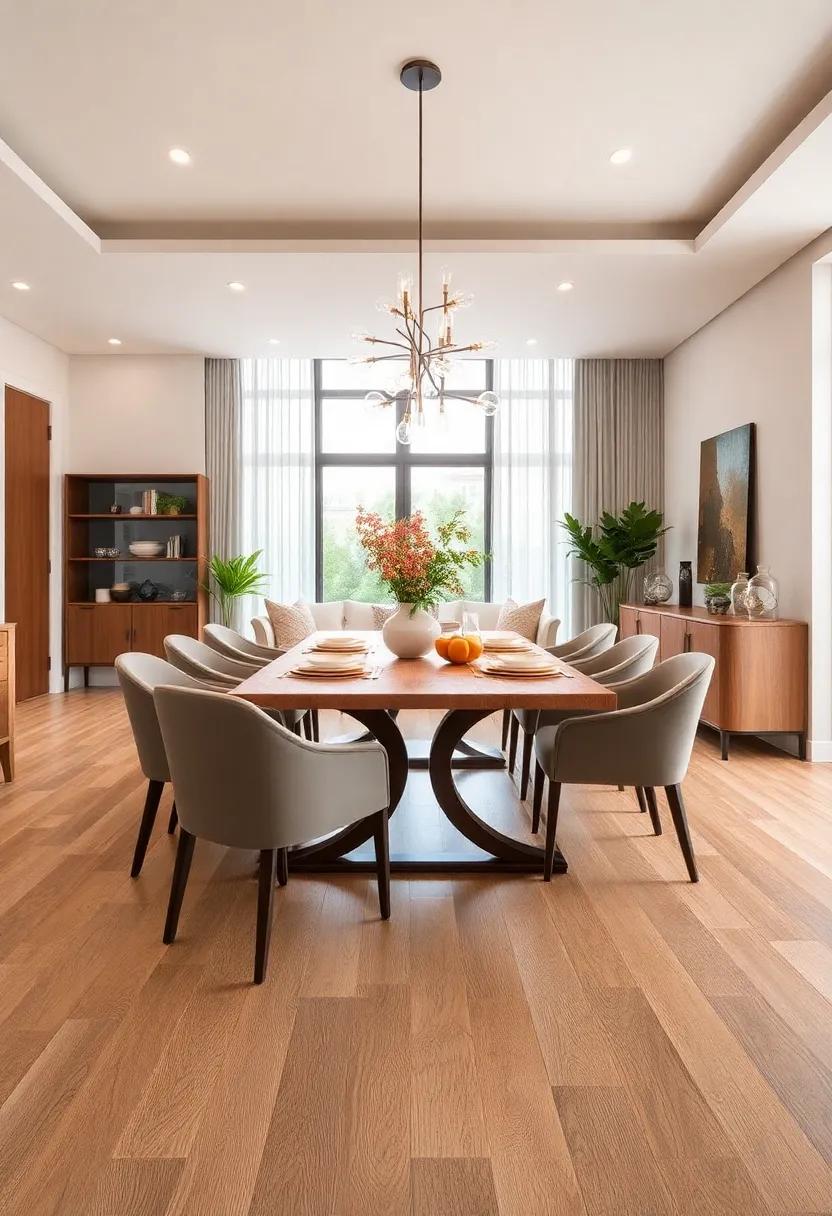 Faux Wood ⁢Tiles: Enjoy the aesthetic of hardwood with the practicality of ⁤tile; perfect for high-traffic dining areas