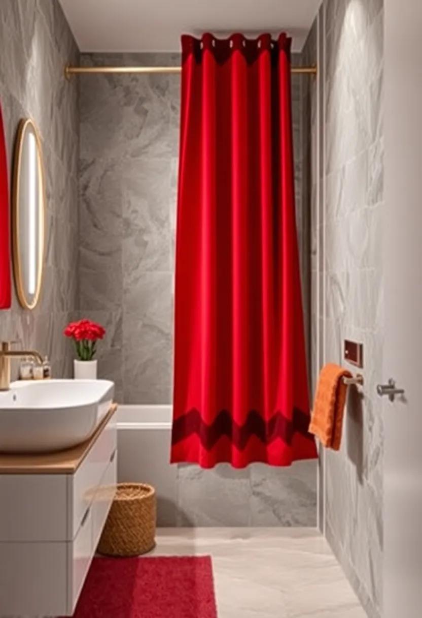 Bold shower Curtains: Choose a colorful or patterned shower curtain to instantly ⁢revamp the look of your bathing area