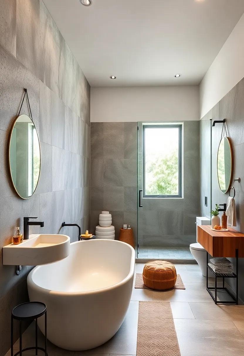 Industrial Accents: Incorporate ​raw materials,such as metal and concrete,to introduce an industrial ‌vibe to your bathroom