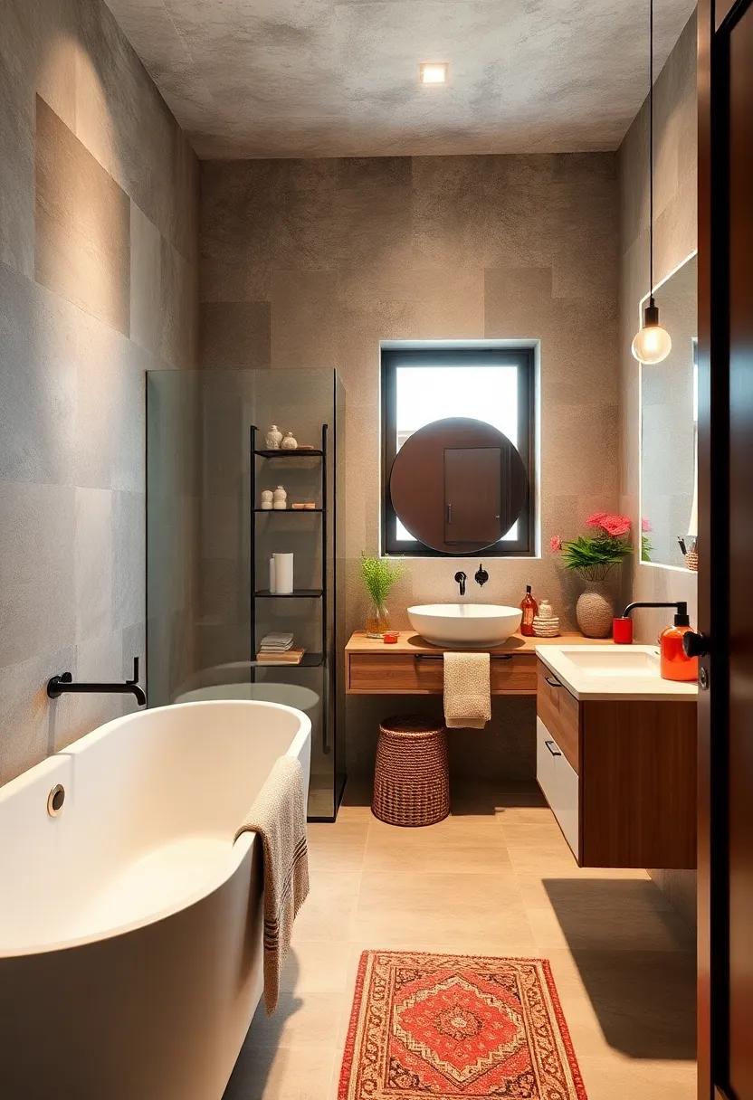 Vintage ‌Elements: Incorporate vintage furniture or retro accessories to add character and charm to your modern bathroom space