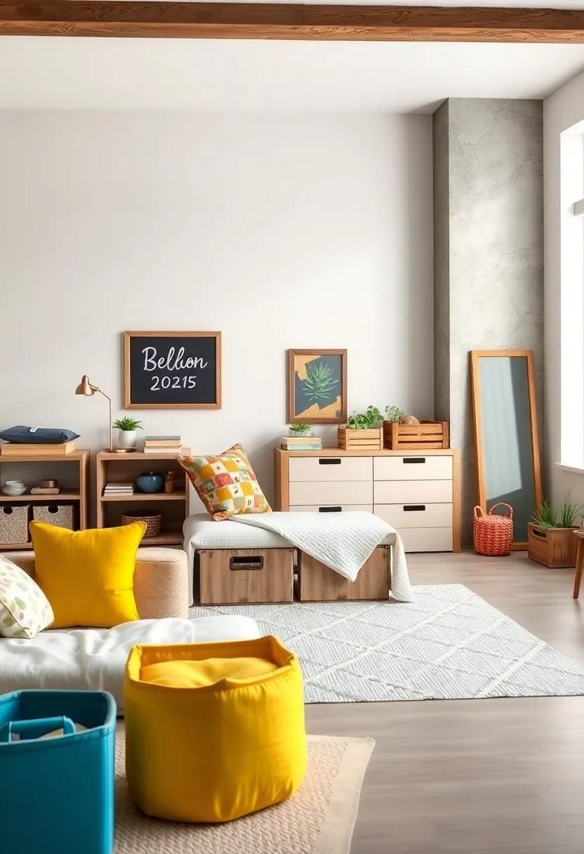 Chalkboard Storage Labels: Use chalkboard paint on crates to create‌ reusable storage labels for quick ​identification⁢ and a dash of creativity