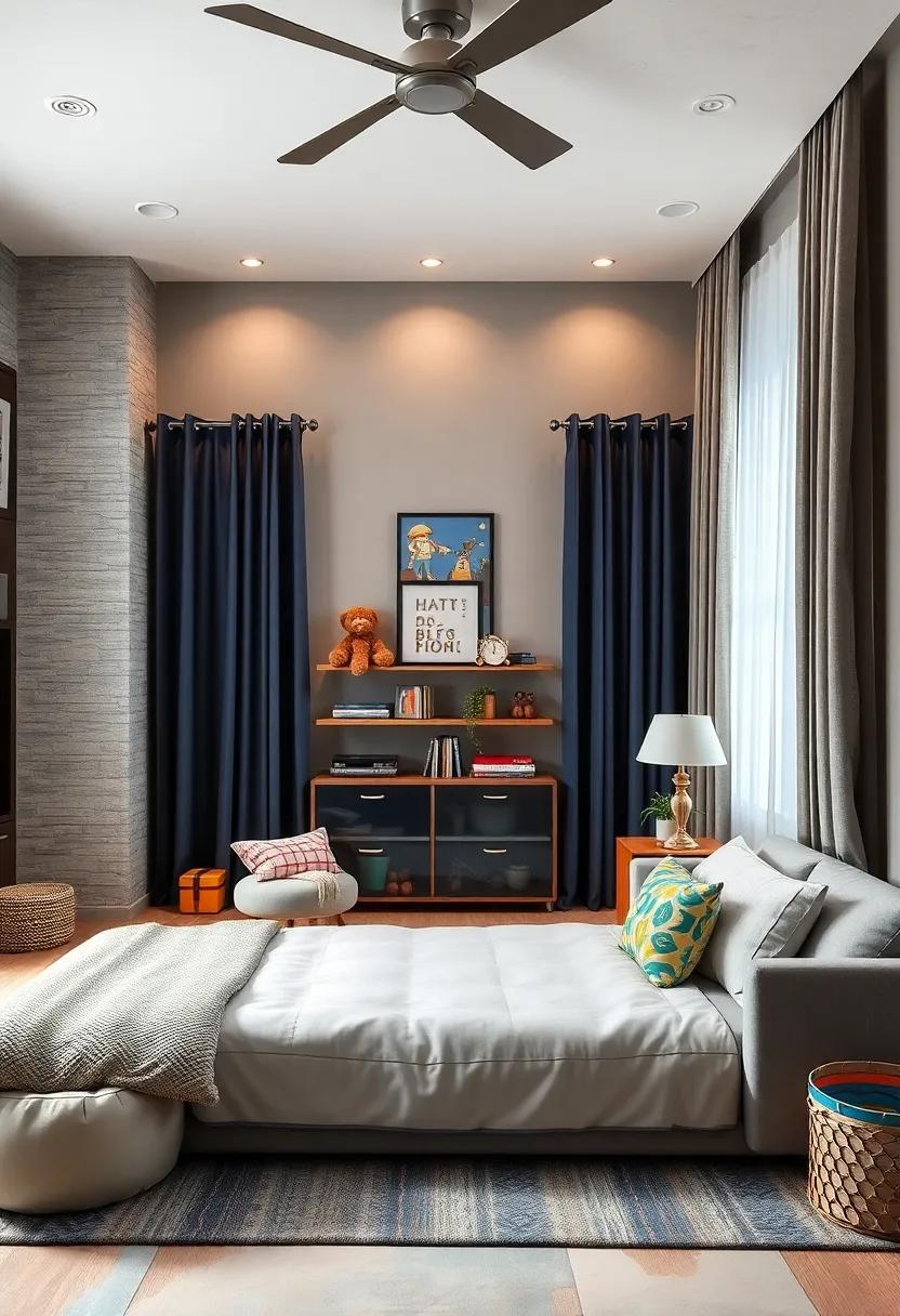 Curtain-Covered Storage: Utilize curtains to ⁤cover unsightly toy ⁤storage or a messy‌ shelf, creating ⁢a clean and unified look