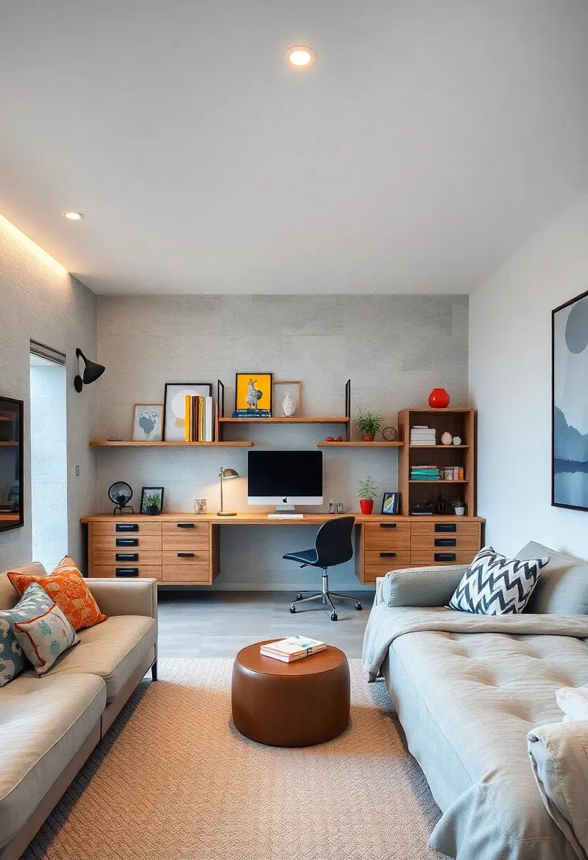 Floating Desks: Consider installing a floating desk to create a workspace ​without​ occupying‍ precious floor space,encouraging organization