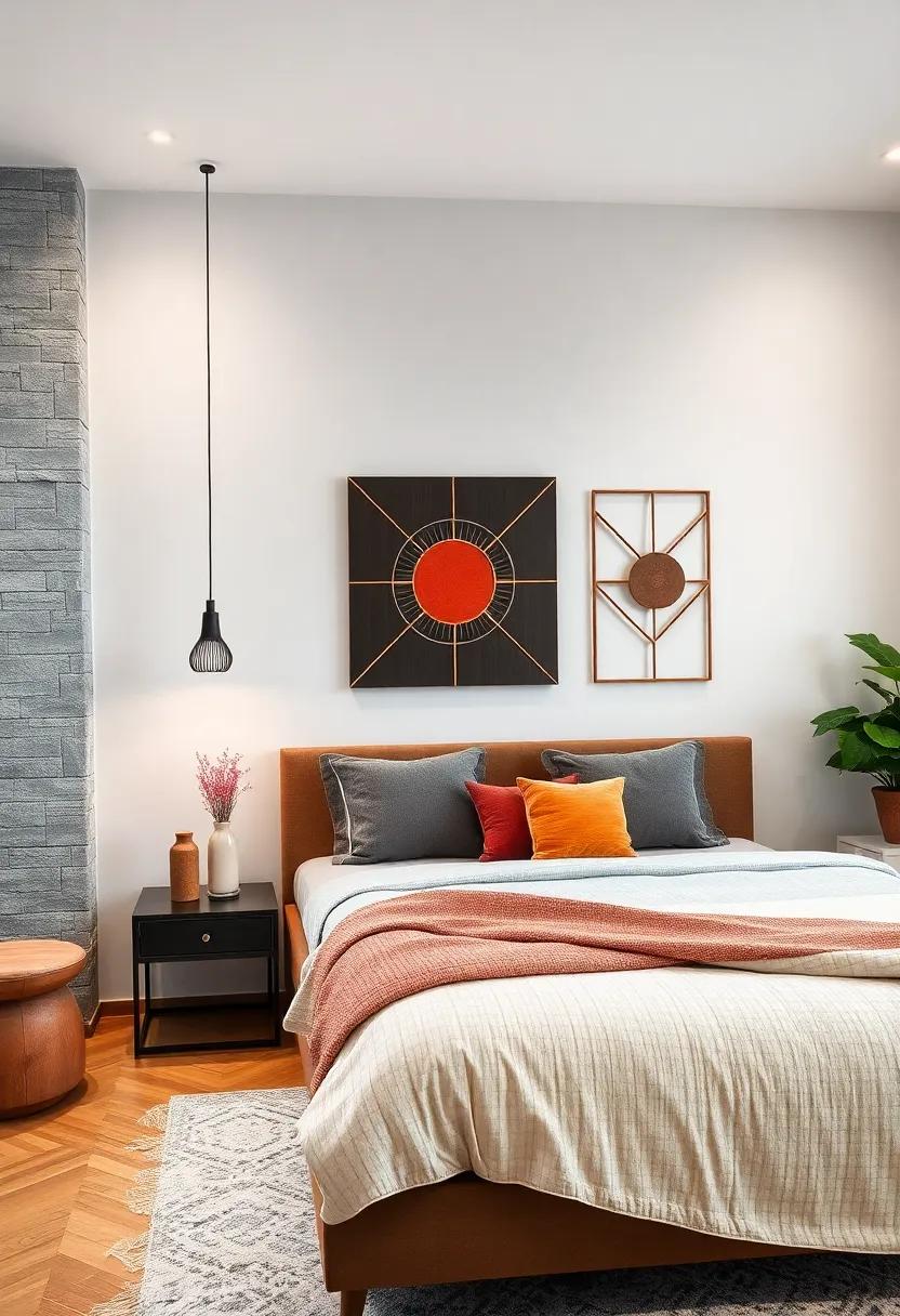 Incorporate Mirrors: Use geometric-shaped mirrors to ‌create an illusion ⁢of space while reflecting light and enhancing ‍the⁣ room’s​ ambiance