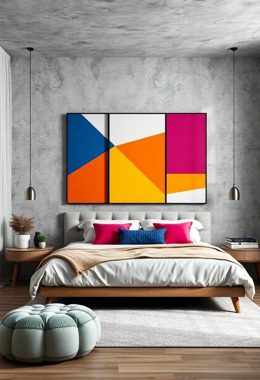 Use Bold Colors: Select vibrant geometric pieces to ​inject a burst of personality into‍ your⁤ bedroom,making it feel lively‍ and inviting