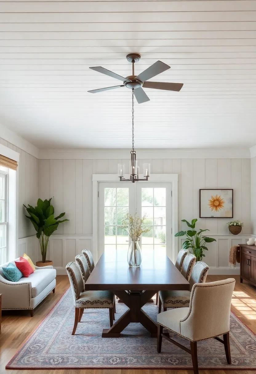 Beadboard Panels: incorporate beadboard panels ‌for⁤ a touch⁣ of cottage charm, adding both texture and a cozy feel to‍ your dining area