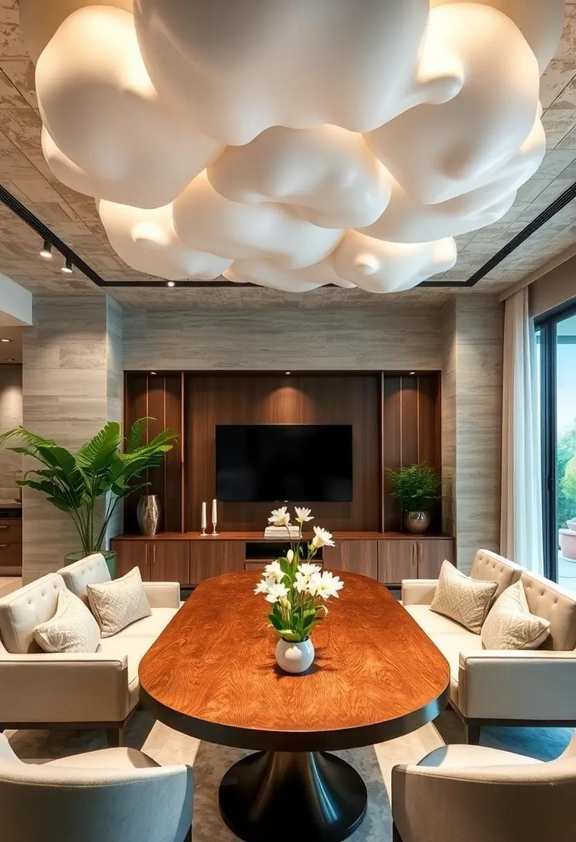 Ceiling Clouds: create a ⁤whimsical atmosphere ​with‍ cloud-like ceiling installations that soften the ​space ⁣and bring a touch of⁣ creativity
