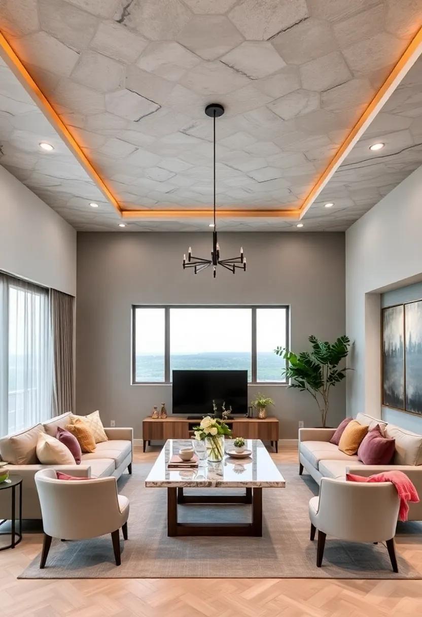 Monochromatic Elegance: Choose ⁢a monochromatic ceiling design to seamlessly blend with your walls, creating a ⁢serene and unified look