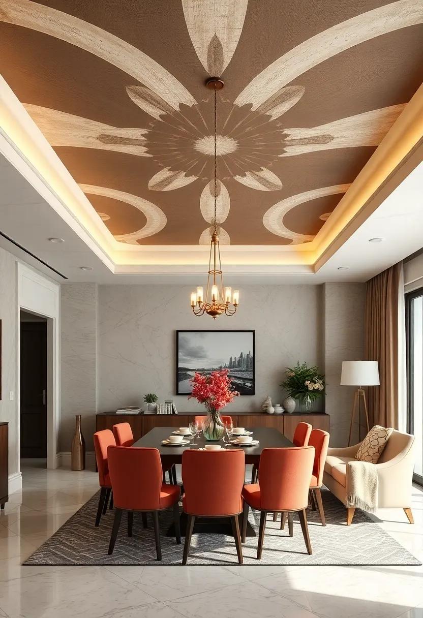 Painted Patterns: Add a unique‌ flair with ⁤painted ceiling patterns, such ‍as​ stripes or floral motifs that reflect⁢ your personal style