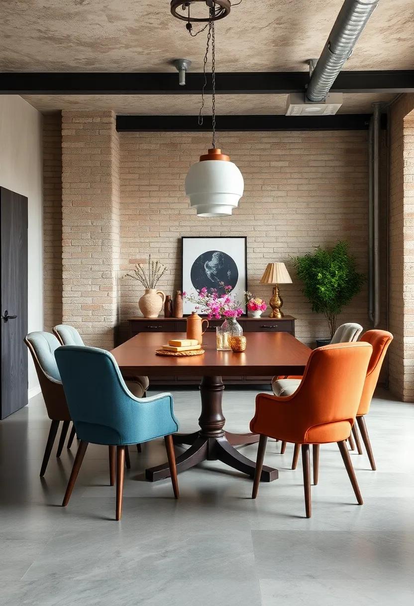Vintage Flair: Mix and match vintage dining chairs‍ with‍ a contemporary table to create a charming and eclectic atmosphere