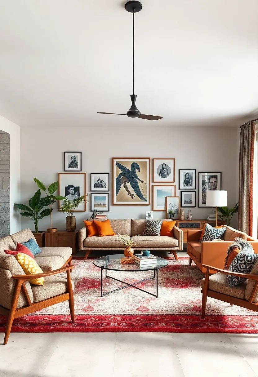 Personalize with photographs: ⁣Display personal photographs in⁢ artistic frames to ‌infuse warmth and history into⁣ your eclectic‌ living‍ room, making it uniquely yours