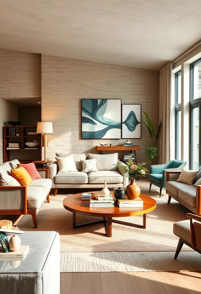 Play with Scale: ⁢Pair oversized furniture pieces⁢ with smaller accessories ⁢to create a dynamic‌ visual ‌rhythm that keeps the room feeling balanced ‍and inviting