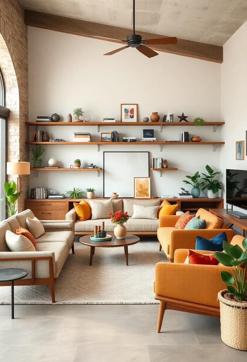 Highlight Architectural ‌Features: use ⁢furniture to ⁢frame architectural details like windows or⁣ built-ins, drawing attention⁤ to the unique ⁤layout⁤ of your living⁣ room