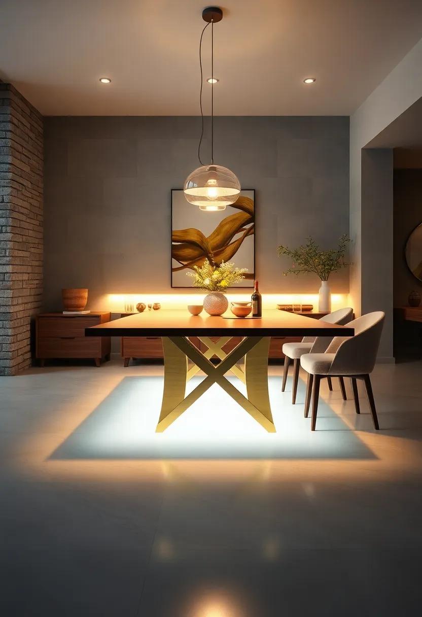 Under-table Lighting: Install under-table⁤ lighting to create an enchanting glow beneath ⁣your dining table, ​adding intrigue to your dining experience