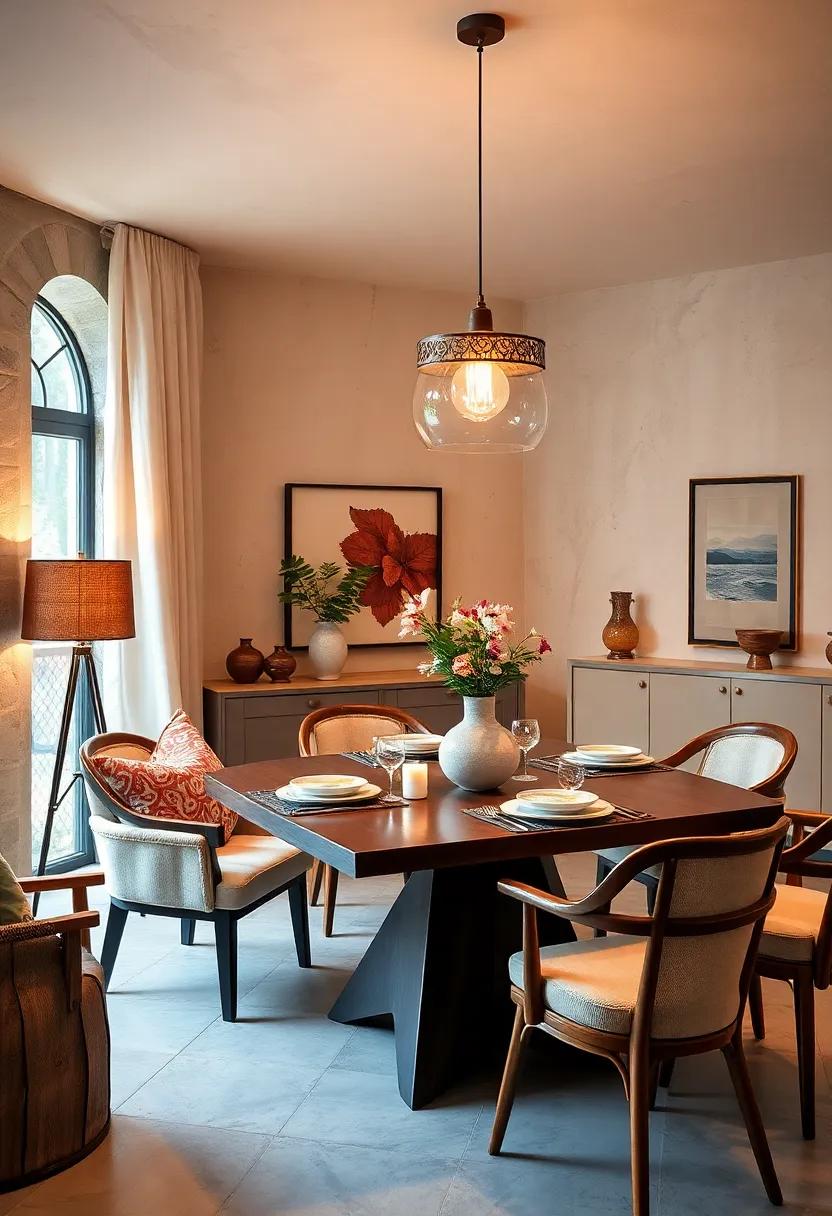 Natural materials: ​Opt for lamps made of wood, ‍rattan, or stone to create an earthy, organic feel that ​pairs beautifully with ‍natural dining settings