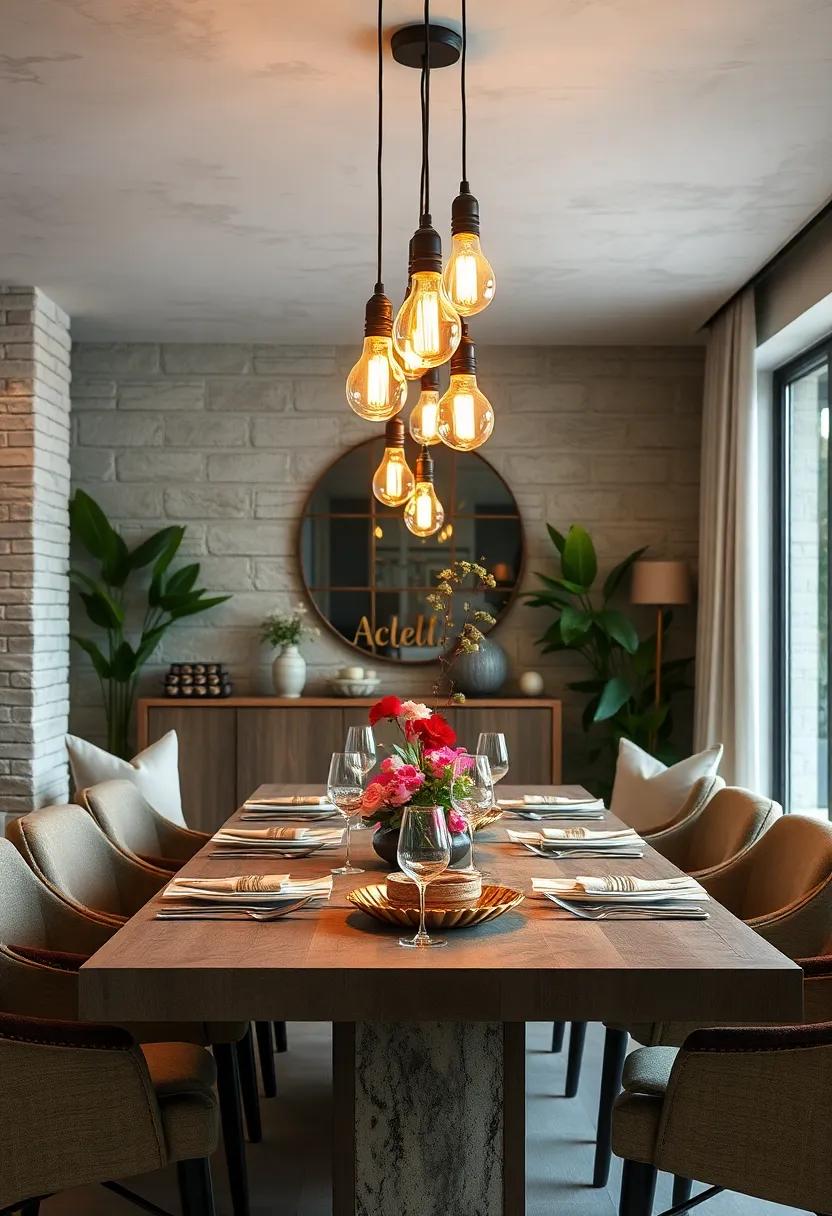 Vintage Edison Bulbs:⁤ Use ⁤vintage-style ​Edison‍ bulbs‍ for​ a warm, nostalgic​ glow that ​brings‌ character‌ to any ​dining setting