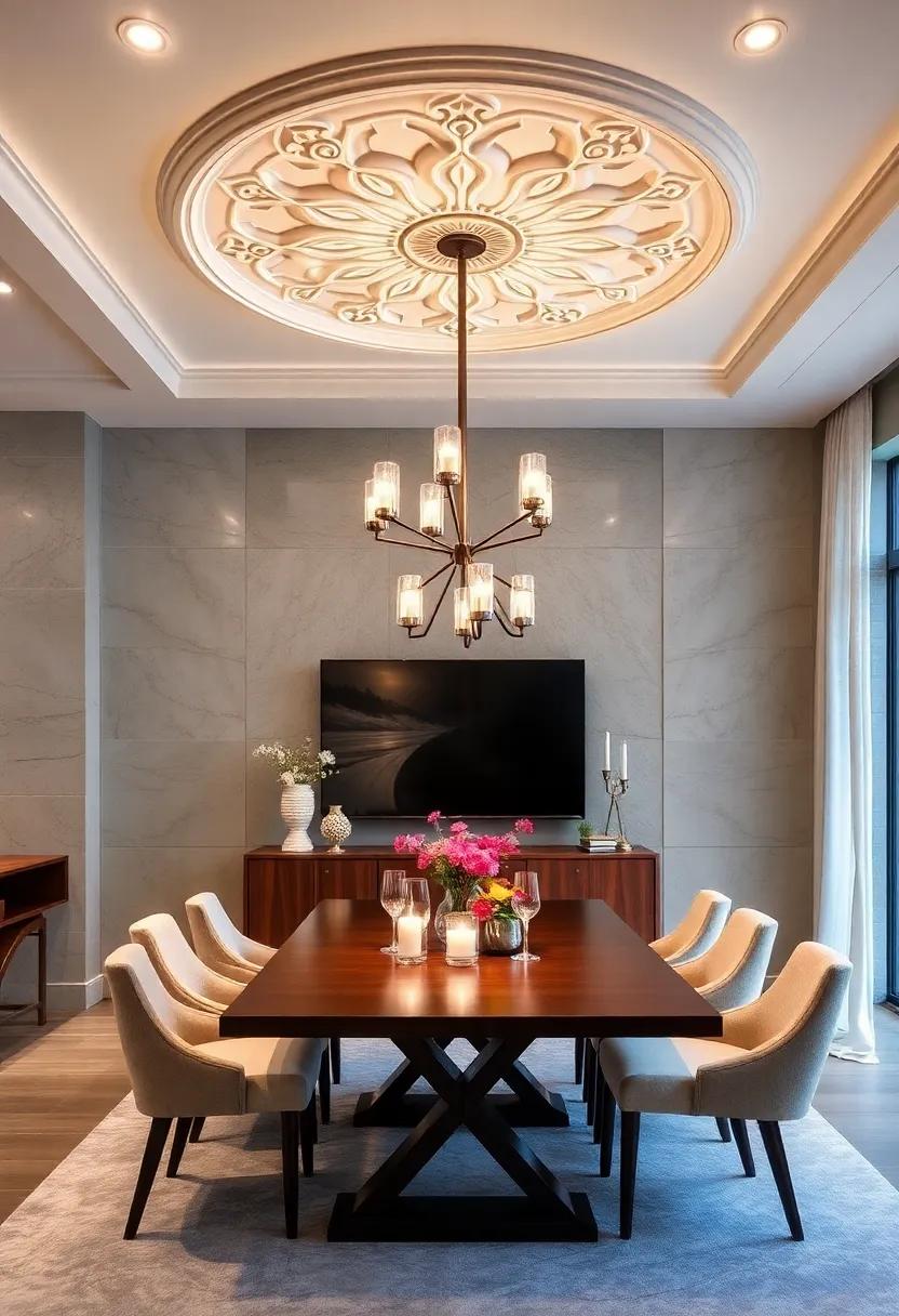 Ceiling Medallions: Pair your lighting⁣ with ceiling medallions for an ⁤added layer of elegance, ‍accentuating the beauty of ​your ⁣fixtures