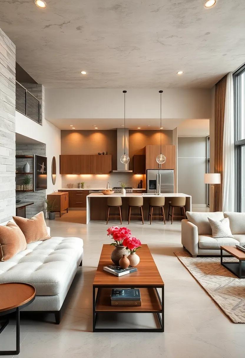 Incorporate a stylish island ⁣or breakfast bar that serves as a functional centerpiece while accommodating guests